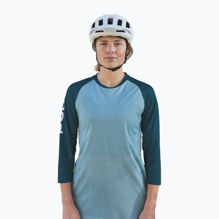 Γυναικεία ποδηλατική φανέλα POC MTB Pure 3/4 lt dioptase blue/dioptase blue