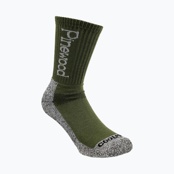 Pinewood Coolmax Medium κάλτσες πεζοπορίας 2 ζευγάρια πράσινες 5