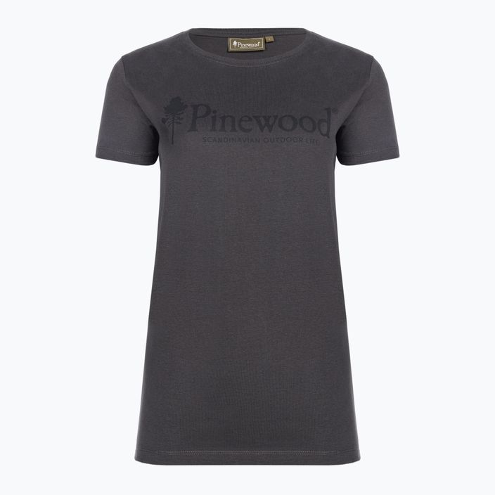 Pinewood Outdoor Life γυναικείο t-shirt σκούρο ανθρακί