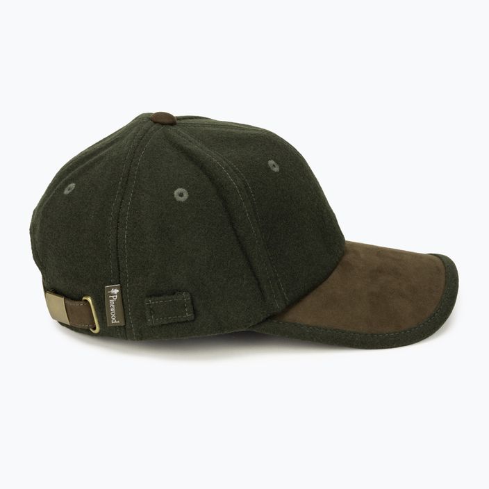Pinewood Edmonton Αποκλειστικό καπέλο μπέιζμπολ πράσινο/καφέ καπέλο σουέτ 2