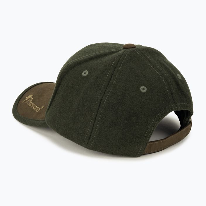 Pinewood Edmonton Αποκλειστικό καπέλο μπέιζμπολ πράσινο/καφέ καπέλο σουέτ 3