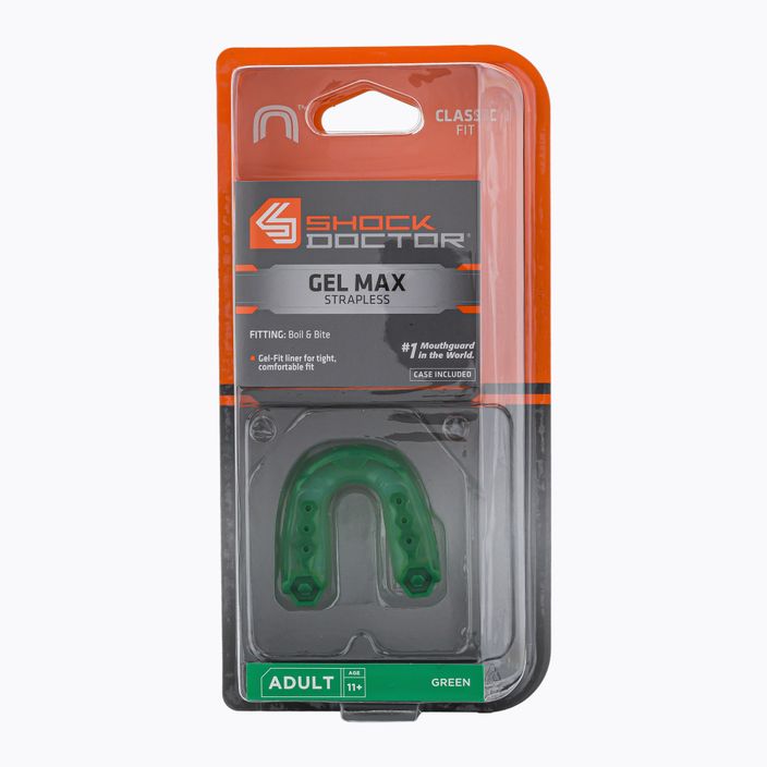 Προστατευτικό σαγονιού Shock Doctor Gel Max πράσινο SHO575