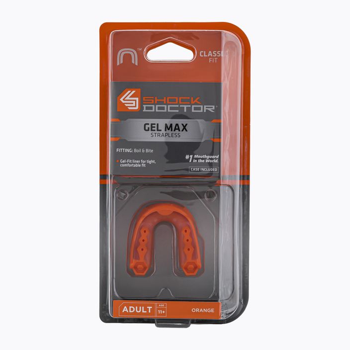 Προστατευτικό σαγονιού Shock Doctor Gel Max πορτοκαλί SHO03