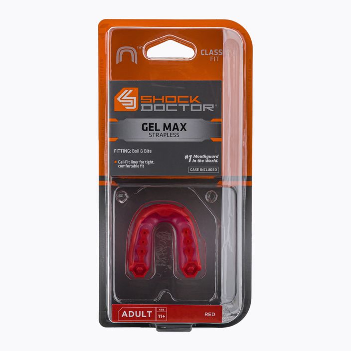 Προστατευτικό σαγονιού Shock Doctor Gel Max κόκκινο SHO04