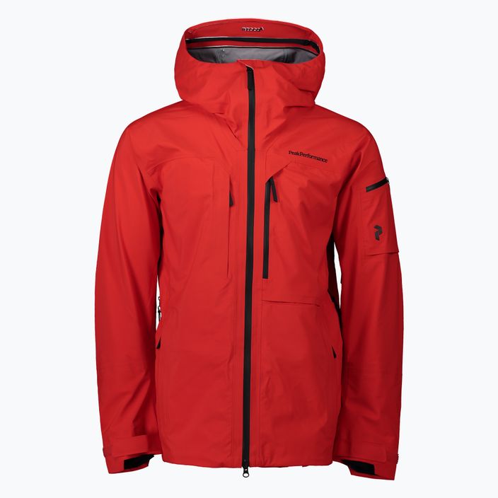 Ανδρικό μπουφάν σκι Peak Performance Alpine ski jacket κόκκινο G76537010 2