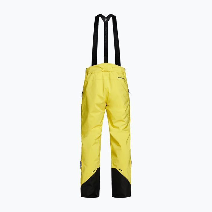 Ανδρικό παντελόνι σκι Peak Performance Vertixs 2L κίτρινο G76651010 2