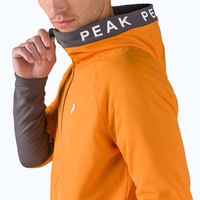 Ανδρικό φούτερ Trekking Peak Performance Rider Zip Hood πορτοκαλί G77244100 4