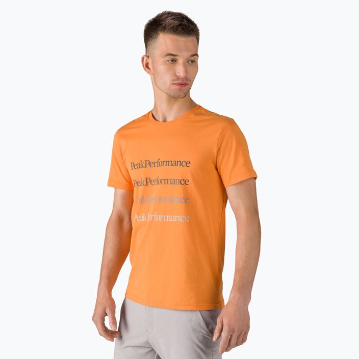 Ανδρικό Peak Performance Ground Tee trekking shirt πορτοκαλί G77284170