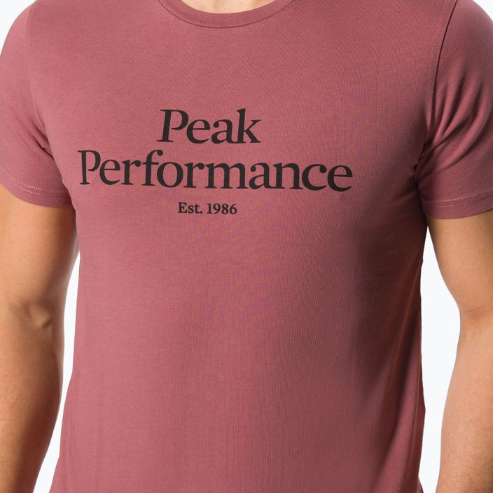 Ανδρικό πουκάμισο trekking Peak Performance Original Tee καφέ G77266240 4