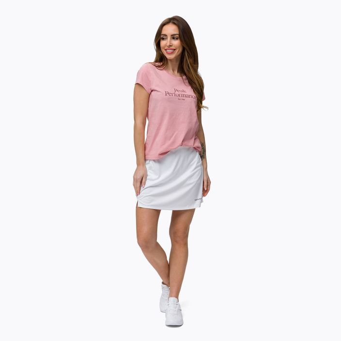 Γυναικείο πουκάμισο πεζοπορίας Peak Performance Original Tee ροζ G77280040 2