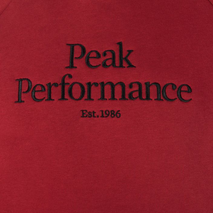 Ανδρικό φούτερ Trekking με κουκούλα Peak Performance Original Hood κόκκινο G77756330 3