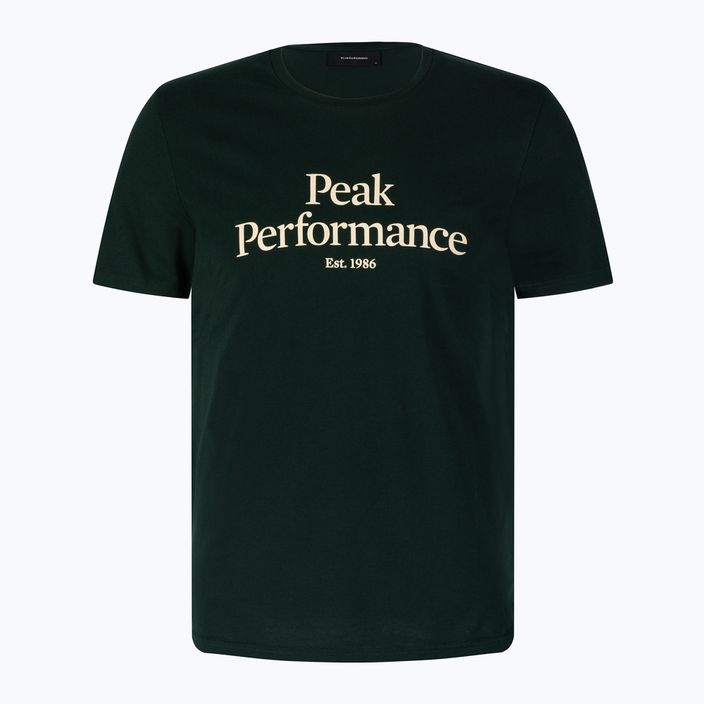 Ανδρικό πουκάμισο πεζοπορίας Peak Performance Original Tee πράσινο G77692260