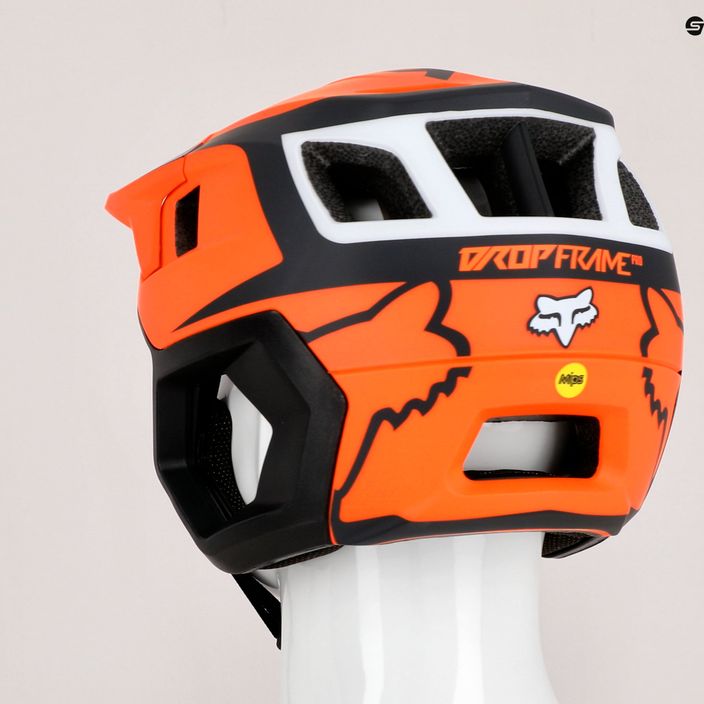 Fox Racing Dropframe Pro Dvide κράνος ποδηλάτου πορτοκαλί και μαύρο 29396 13