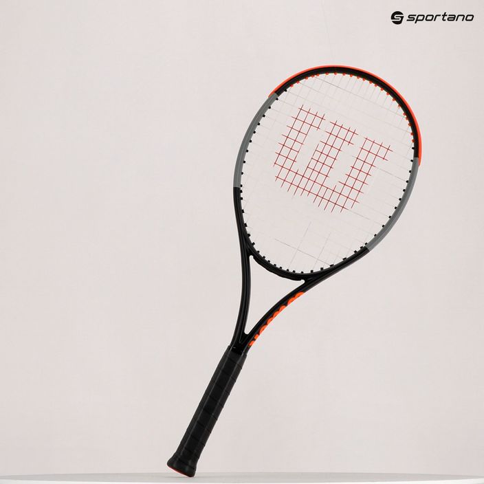 Wilson Burn 100Ls V4.0 ρακέτα τένις μαύρο και πορτοκαλί WR044910U 8