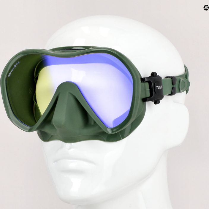 TUSA Zeense Pro πράσινη μάσκα κατάδυσης M1010S 8