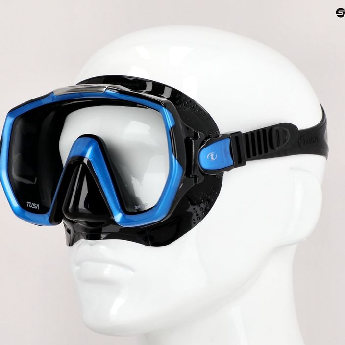 TUSA Freedom Elite μάσκα κατάδυσης μαύρη-μπλε M-1003 7