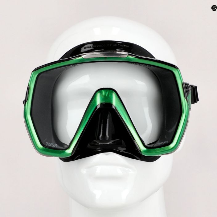 TUSA Freedom Hd Mask μάσκα κατάδυσης μαύρη-πράσινη M-1001 7