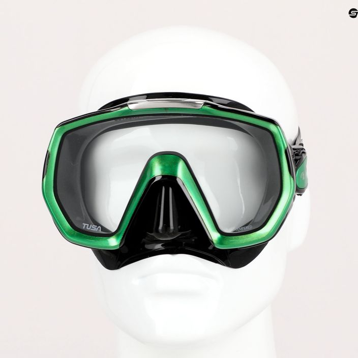 TUSA Freedom Elite μάσκα κατάδυσης μαύρη-πράσινη 1003 7