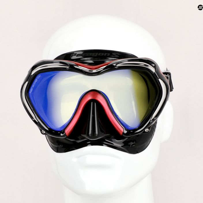 TUSA Paragon S Mask μάσκα κατάδυσης μαύρη/ροζ M-1007 6