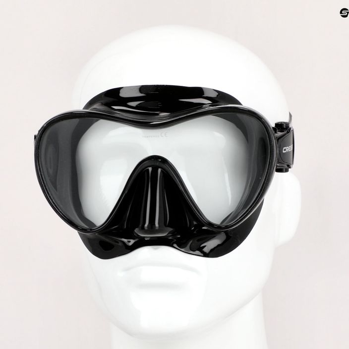 Cressi F1 μάσκα κατάδυσης μαύρη ZDN282000 7