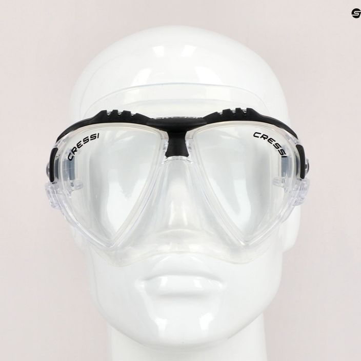 Cressi Matrix μάσκα κατάδυσης μαύρη/διαφανής DS301060 7