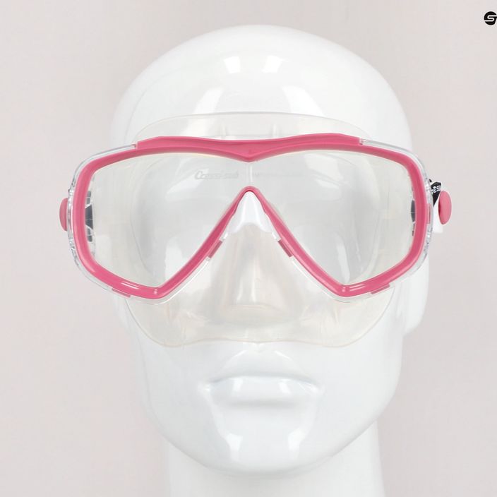 Cressi Estrella ροζ και διάφανη μάσκα κατάδυσης DN340040 7
