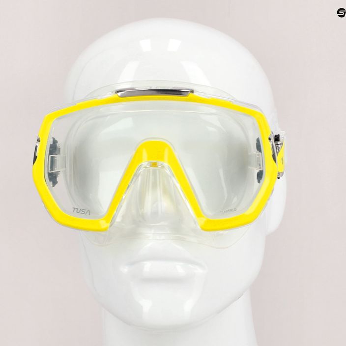 TUSA Freedom Elite μάσκα κατάδυσης κίτρινου χρώματος M-1003 7