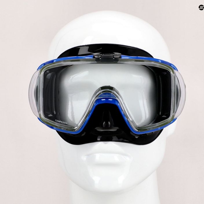 TUSA Visio Tri-Ex μάσκα κατάδυσης μαύρη-μπλε UM-31 7