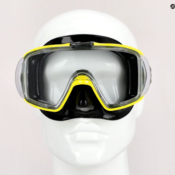 TUSA Sportmask μάσκα κατάδυσης μαύρη και κίτρινη UM-31QB FY 7