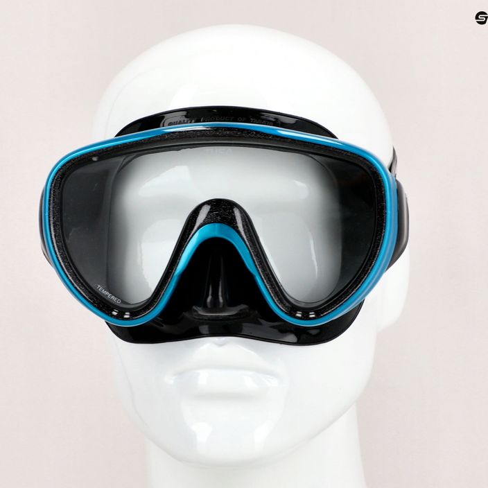 TUSA Sportmask μάσκα κατάδυσης μαύρη/μπλε UM-16QBFB 7