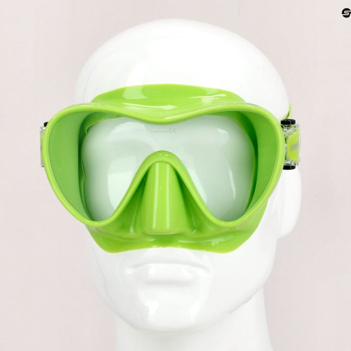 Cressi F1 μάσκα κατάδυσης πράσινη WDN281067 9