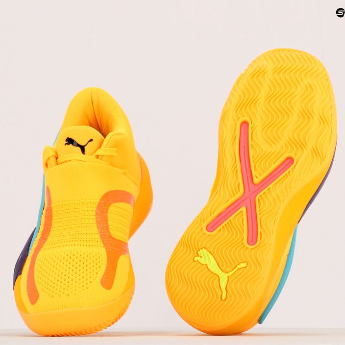 Ανδρικά παπούτσια μπάσκετ PUMA Rise Nitro κίτρινο 377012 01 10