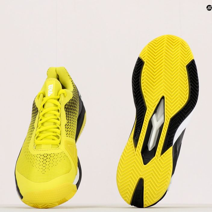 Wilson Rush Pro 4.0 Clay ανδρικά παπούτσια τένις μαύρο και κίτρινο WRS329450 9