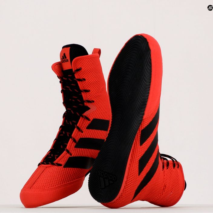 adidas Box Hog 3 παπούτσια πυγμαχίας κόκκινο FZ5305 9