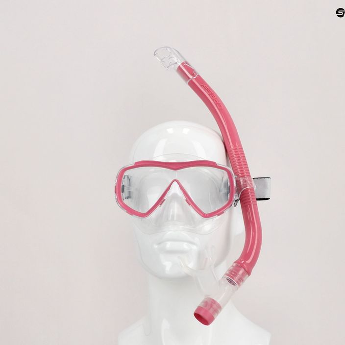 Cressi Estrella Jr παιδικό σετ αναπνευστήρα + μάσκα κορυφής + αναπνευστήρας ροζ DM350040 3