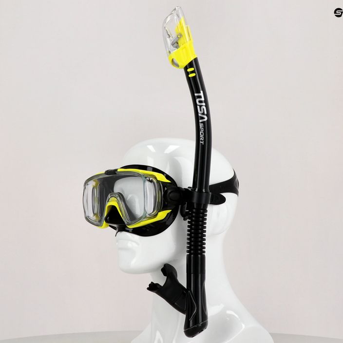 Σετ κατάδυσης TUSA Μάσκα + αναπνευστήρας μαύρο/κίτρινο UC-3125 8