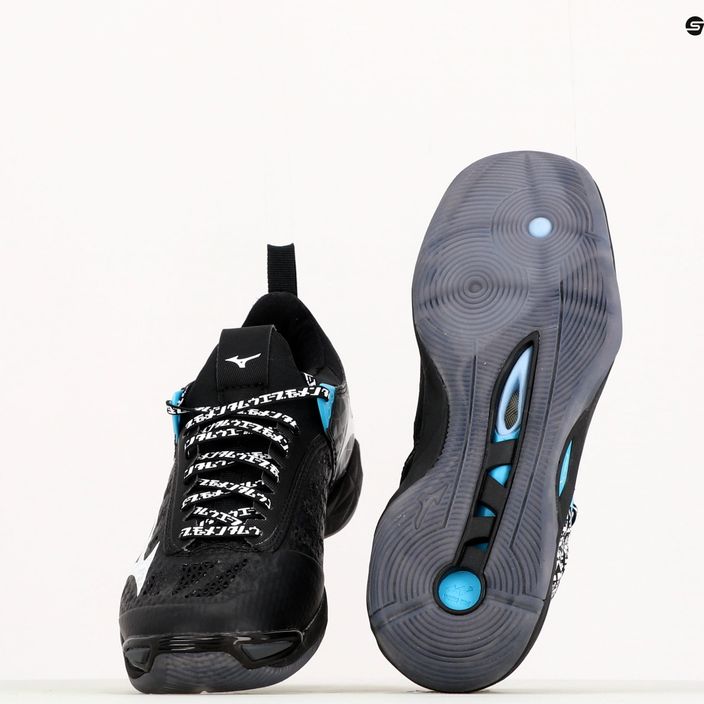 Mizuno Wave Momentum παπούτσια βόλεϊ μαύρο-μπλε V1GA191199 8