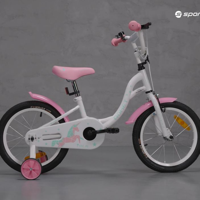 Παιδικό ποδήλατο Romet Tola 16 λευκό και ροζ 7