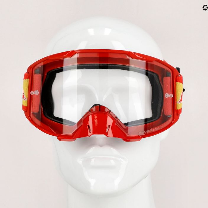 Red Bull SPECT Strive γυαλιά ποδηλασίας γυαλιστερά κόκκινα/κόκκινα/μαύρα/διαφανή 014S 9