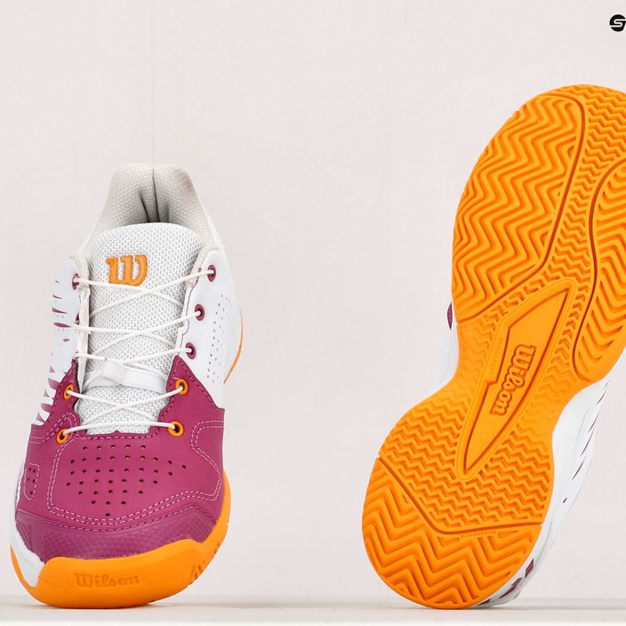 Wilson Kaos 2.0 παιδικά παπούτσια τένις λευκό και ροζ WRS329090 9