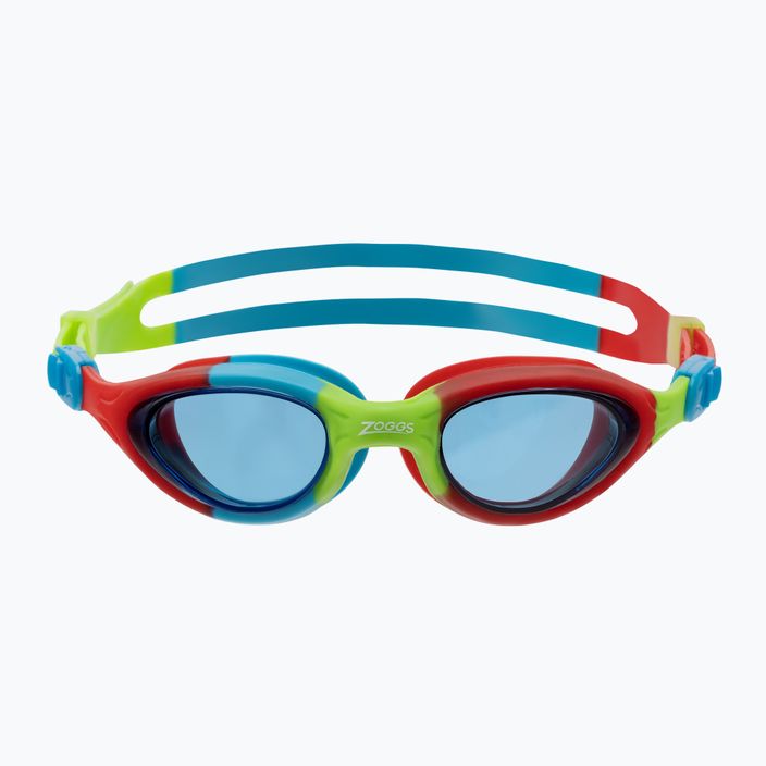 Zoggs Super Seal παιδικά γυαλιά κολύμβησης κόκκινα/μπλε/πράσινα/μπλε απόχρωση 461327 2
