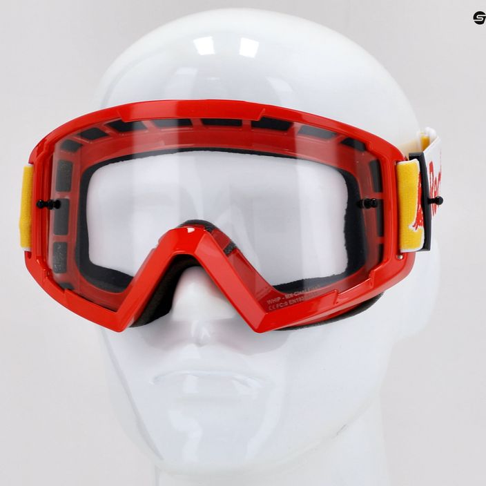 Red Bull SPECT Whip γυαλιά ποδηλασίας γυαλιστερό κόκκινο/λευκό/διαφανές φλας 008 4