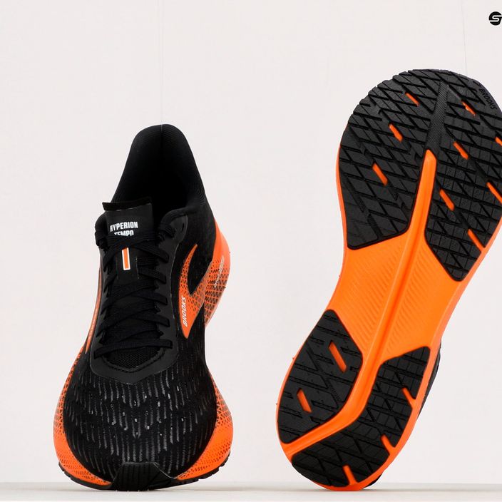 Brooks Hyperion Tempo ανδρικά παπούτσια για τρέξιμο μαύρο/κόκκινο 1103391 17