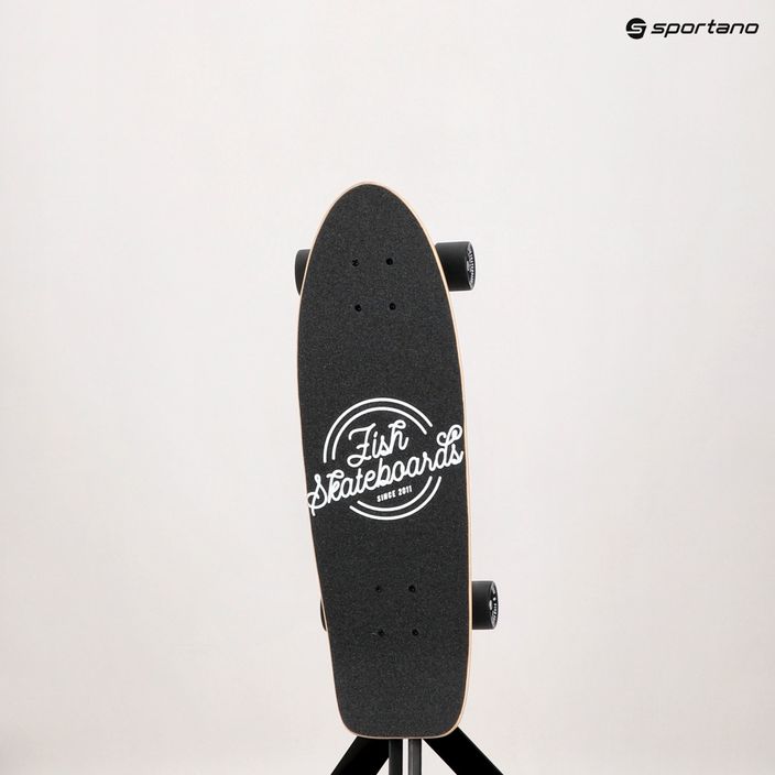 Fish Skateboards Alaia cruiser skateboard μαύρο CR-ALA-SIL-BLA 9