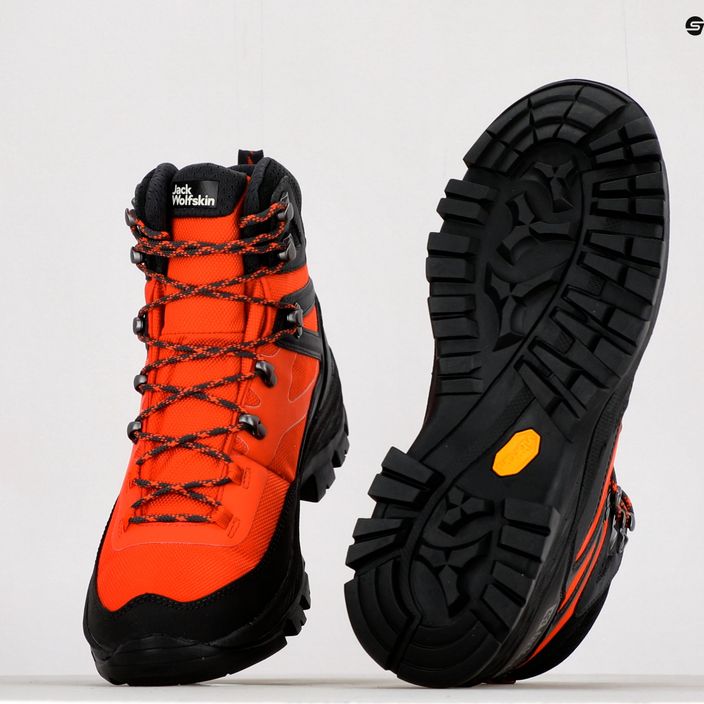Jack Wolfskin ανδρικές μπότες πεζοπορίας Rebellion Guide Texapore Mid πορτοκαλί 4053791 10