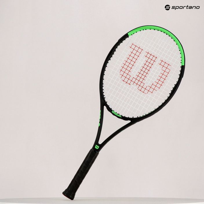 Wilson Blade Feel 103 ρακέτα τένις μαύρη-πράσινη WR083310U 14