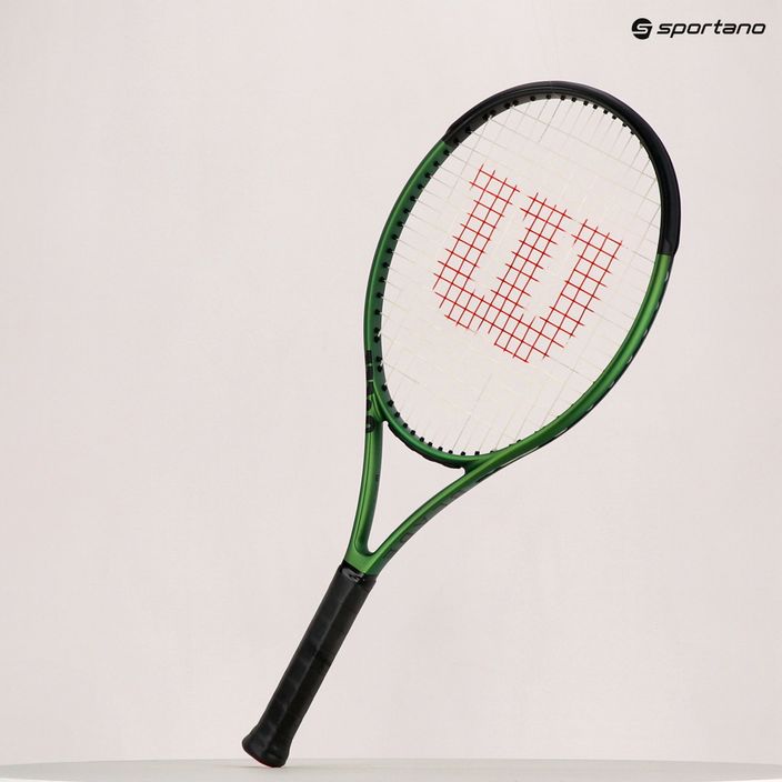 Wilson Blade 26 V8.0 παιδική ρακέτα τένις μαύρο-πράσινο WR079210U 11