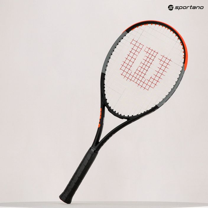 Wilson Burn 100 V4.0 ρακέτα τένις μαύρο και πορτοκαλί WR044710U 14