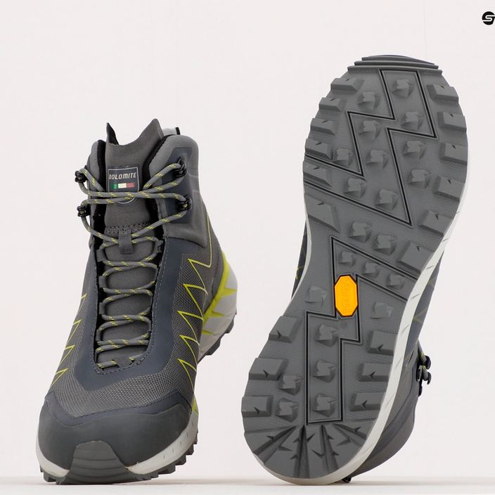 Dolomite ανδρικές μπότες πεζοπορίας Croda Nera Hi GTX γκρι 12