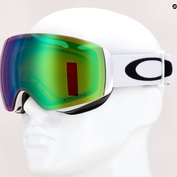 Oakley Flight Deck matte white/prizm snow jade iridium γυαλιά σκι OO7064-23 7